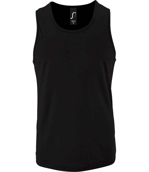 SOL'S Sporty Performance Tank Top | 02073 | Black