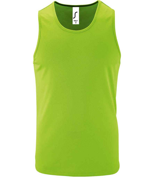 SOL'S Sporty Performance Tank Top | 02073 | Neon Green
