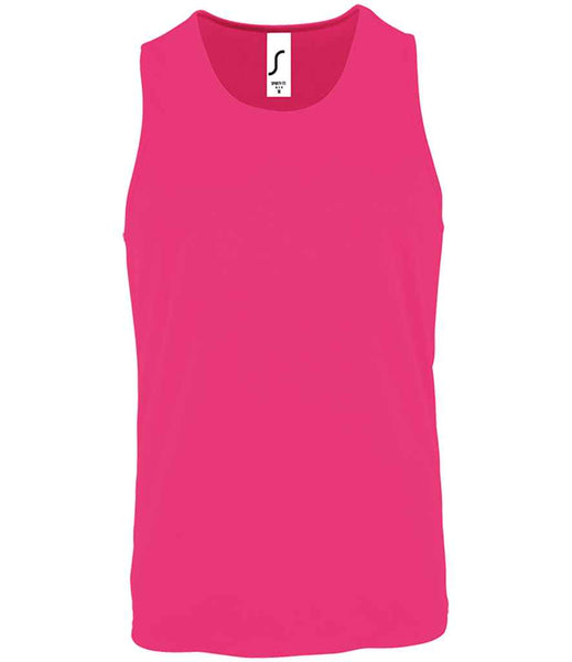 SOL'S Sporty Performance Tank Top | 02073 | Neon Pink