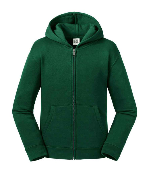 Russell Kids Authentic Zip Hooded Sweatshirt | 266B | Bottle Green