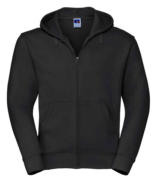 Russell Mens Authentic Zip Hooded Sweatshirt | 266M | Black