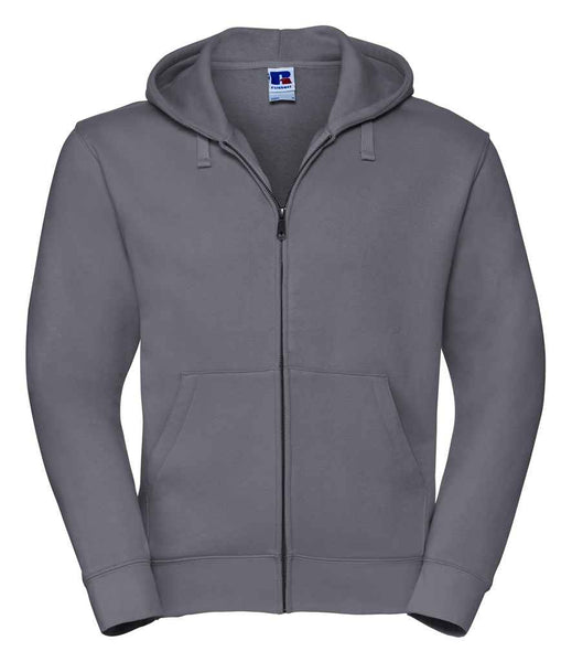 Russell Mens Authentic Zip Hooded Sweatshirt | 266M | Convoy Grey