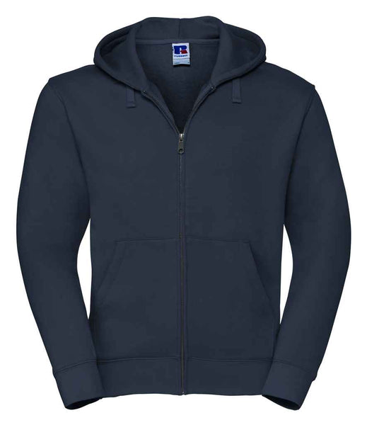Russell Mens Authentic Zip Hooded Sweatshirt | 266M | French Navy