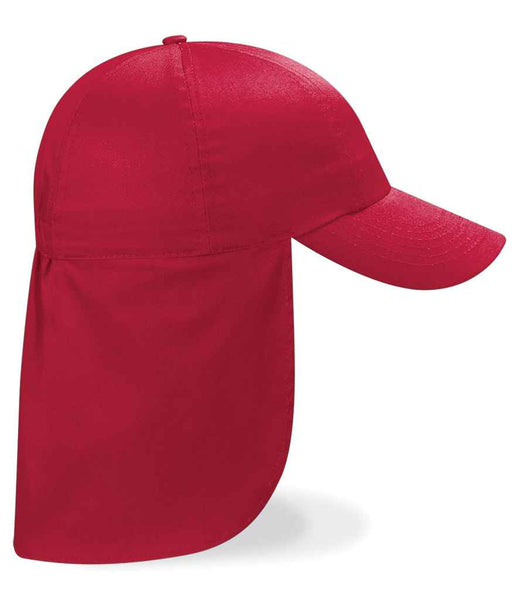 Beechfield Kids Legionnaire Style Cap | BB11B | Classic Red