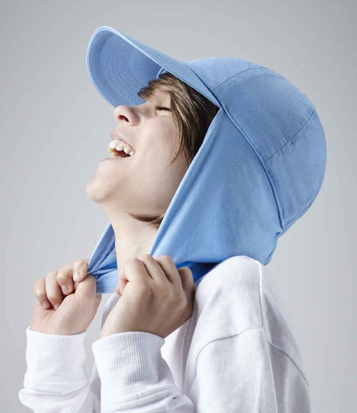Beechfield Kids Legionnaire Style Cap | BB11B | Sky Blue