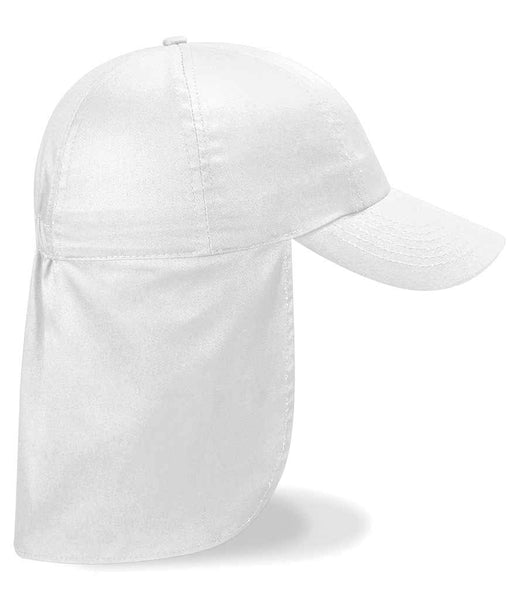 Beechfield Kids Legionnaire Style Cap | BB11B | White