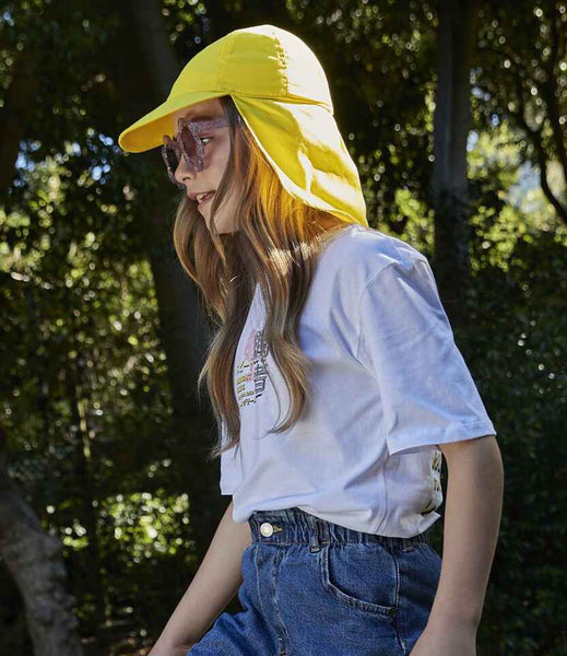 Beechfield Kids Legionnaire Style Cap | BB11B | Yellow