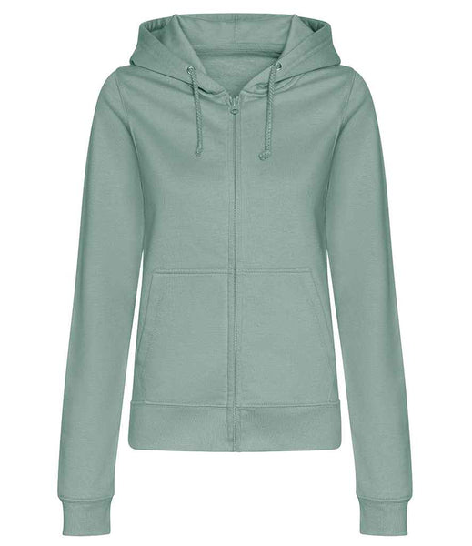 AWDis Ladies College Zoodie | JH050F | Dusty Green Front
