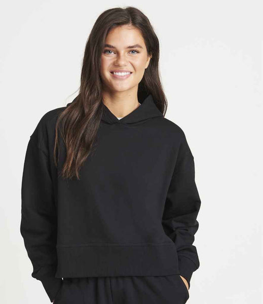 AWDis Ladies Relaxed Hoodie | JH305 | Deep Black