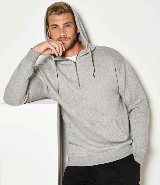 Kustom Kit 1/4 Zip Hoodie | KK336 | Heather Grey
