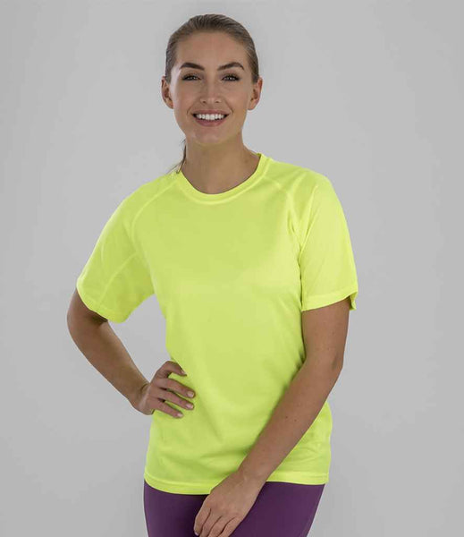 Spiro Impact Performance Aircool T-Shirt | SR287 | Flourescent Yellow