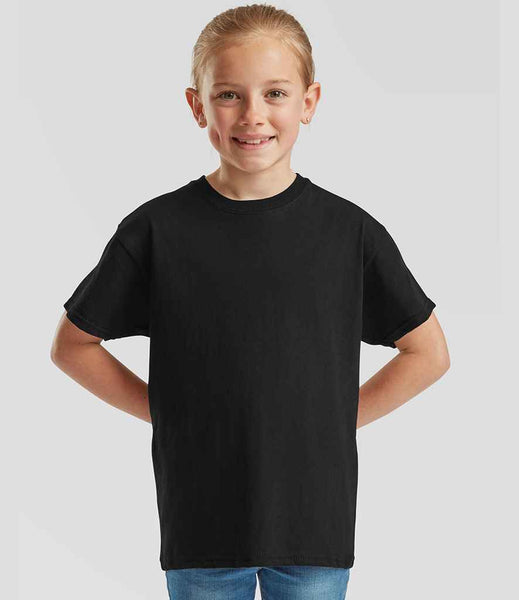 Fruit of the Loom Kids Original T-Shirt | SS12B | Black