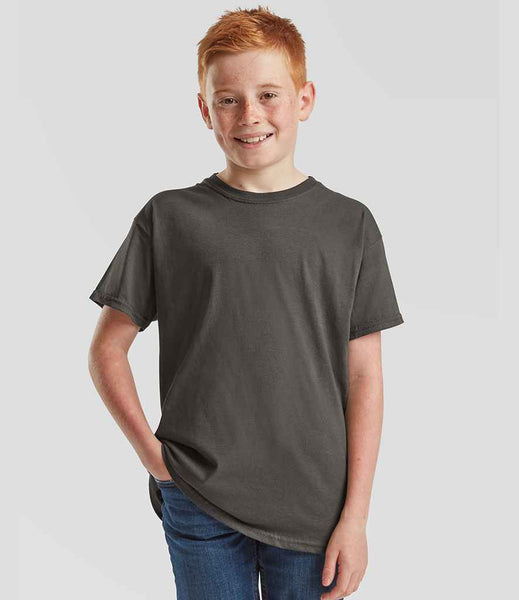 Fruit of the Loom Kids Original T-Shirt | SS12B | Light Graphite
