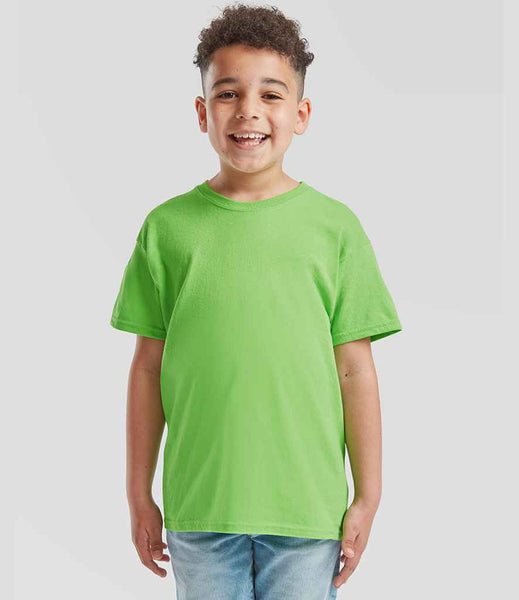 Fruit of the Loom Kids Original T-Shirt | SS12B | Lime Green