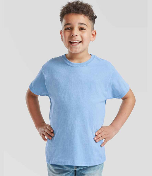 Fruit of the Loom Kids Original T-Shirt | SS12B | Sky Blue