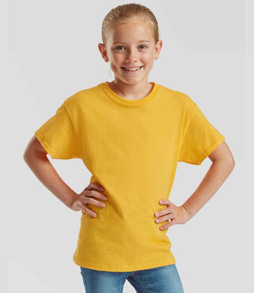 Fruit of the Loom Kids Original T-Shirt | SS12B | Sunflower