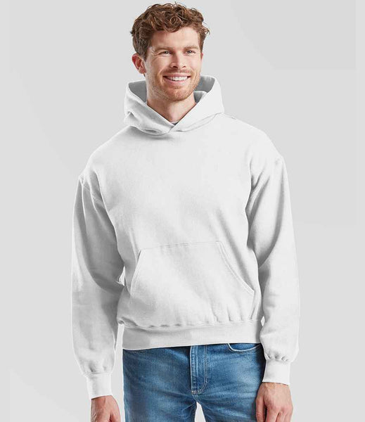 Fruit of the Loom Supercotton Hooded Sweatshirt | SS142 | White