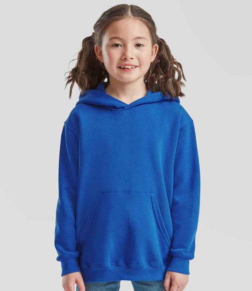 Fruit of the Loom Kids Classic Hooded Sweatshirt | SS14B | Royal Blue