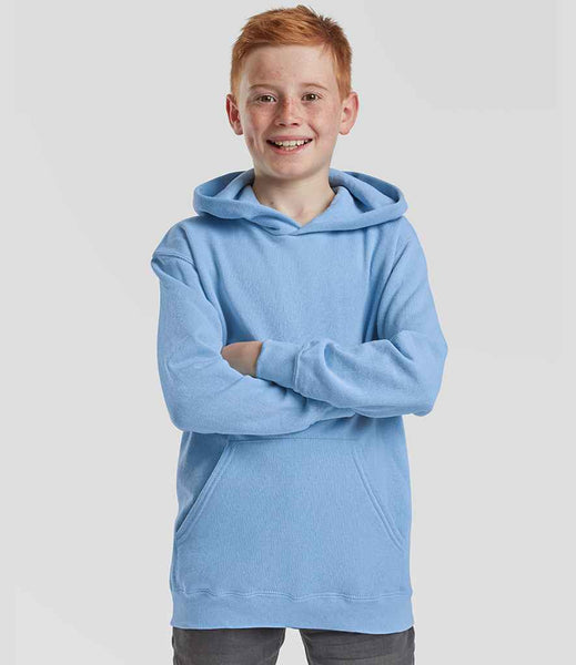 Fruit of the Loom Kids Classic Hooded Sweatshirt | SS14B | Sky Blue