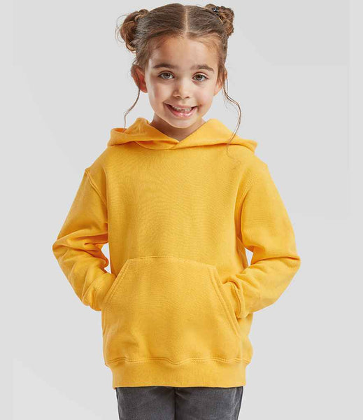 Fruit of the Loom Kids Classic Hooded Sweatshirt | SS14B | Sunflower