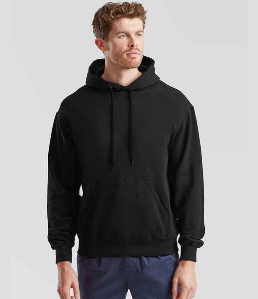 Fruit of the Loom Classic Hooded Sweatshirt | SS14 | Black
