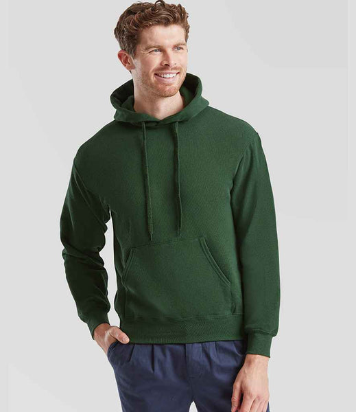 Fruit of the Loom Classic Hooded Sweatshirt | SS14 | Bottle Green