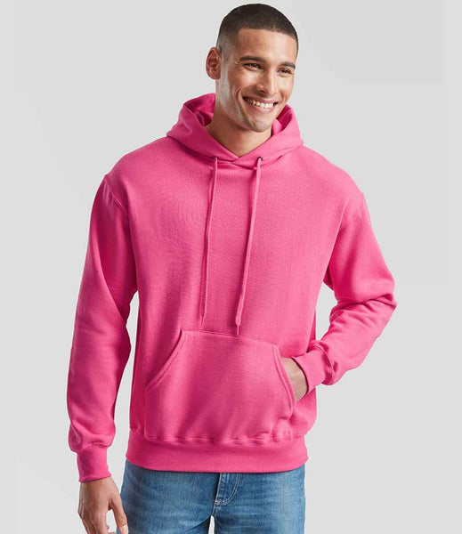 Fruit of the Loom Classic Hooded Sweatshirt | SS14 | Fuchsia
