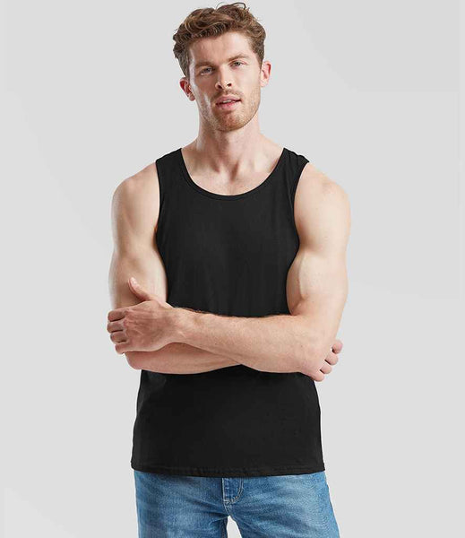 Fruit of the Loom Athletic Vest | SS18 | Black