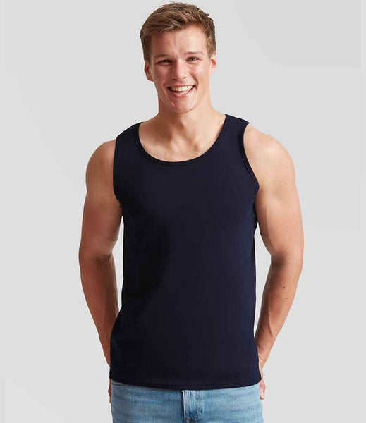 Fruit of the Loom Athletic Vest | SS18 | Deep Navy