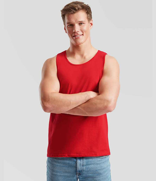 Fruit of the Loom Athletic Vest | SS18 | Red