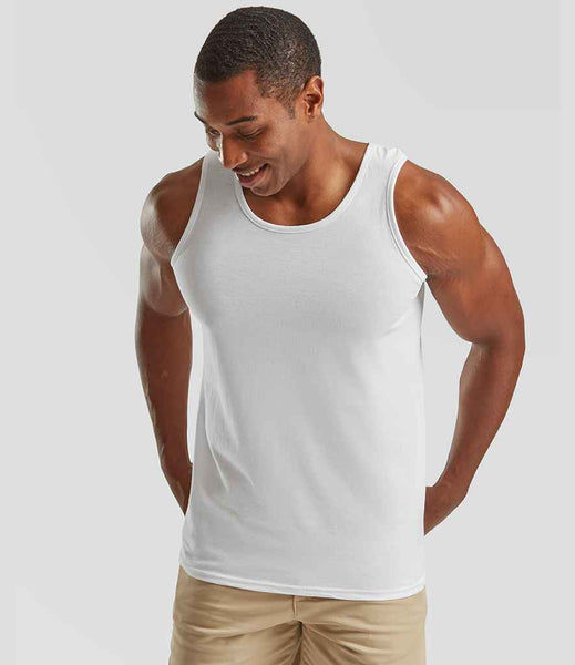 Fruit of the Loom Athletic Vest | SS18 | White