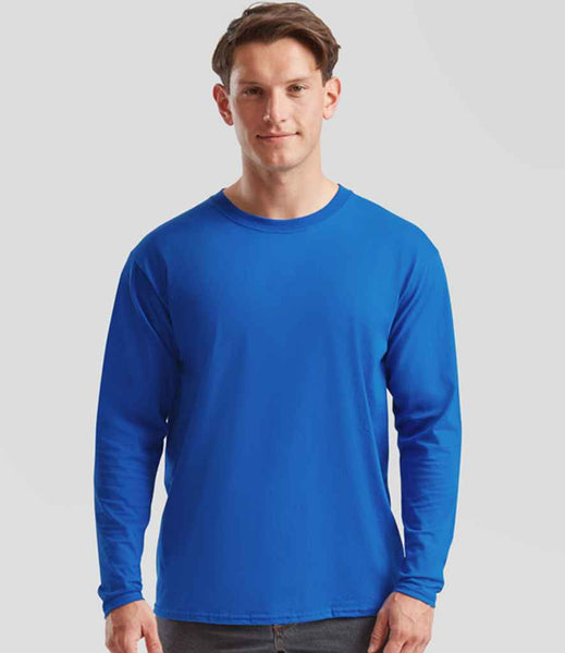 Fruit of the Loom Long Sleeve Value T-Shirt | SS21 | Royal Blue