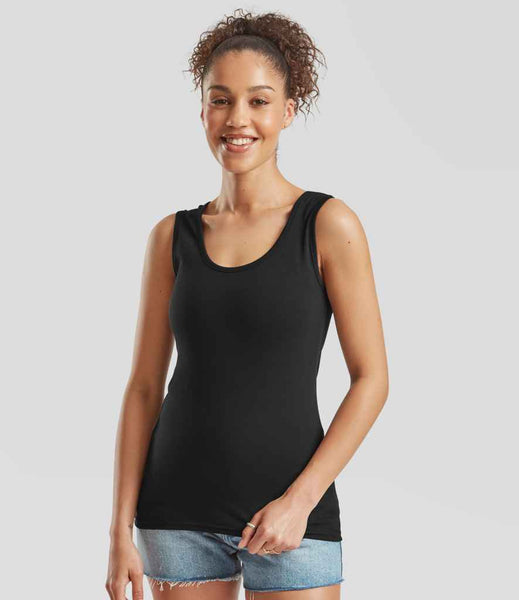 Fruit of the Loom Lady Fit Value Vest | SS704 | Black