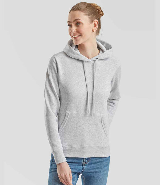 Fruit of the Loom Classic Lady Fit Hooded Sweatshirt | SS801 | Heather Grey