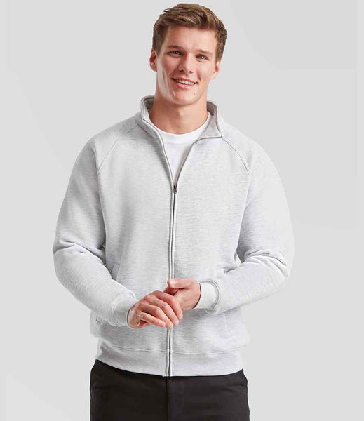 Fruit Of The Loom Sweat Jacket | SSE92 | Heather Grey