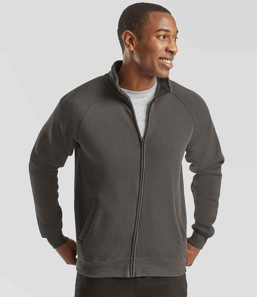 Fruit Of The Loom Sweat Jacket | SSE92 | Light Graphite