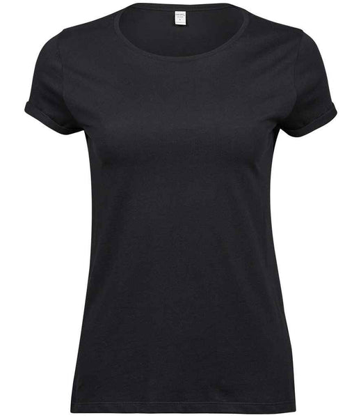 Tee Jays Ladies Roll-Up T-Shirt  T5063 Black