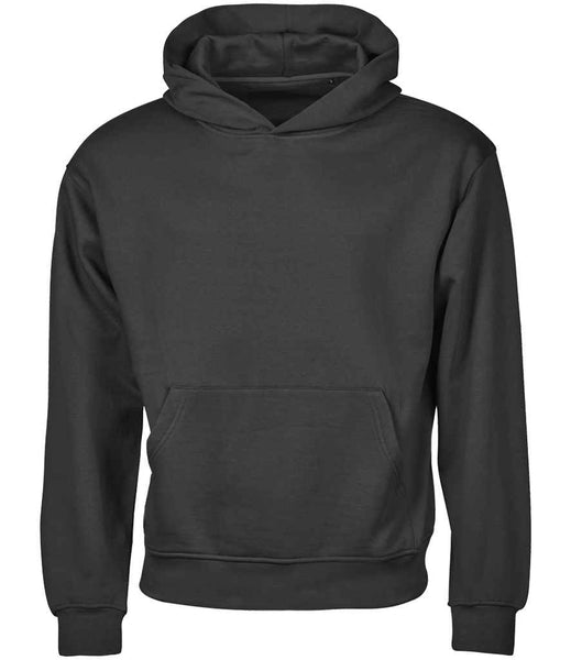 Tee Jays Unlabeled Heavy Loose Fit Hooded Sweatshirt | T5162 | Black Front