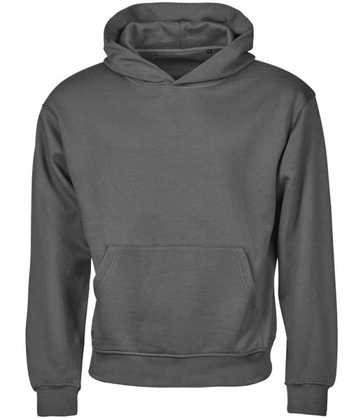 Tee Jays Unlabeled Heavy Loose Fit Hooded Sweatshirt | T5162 | Powder Grey Front